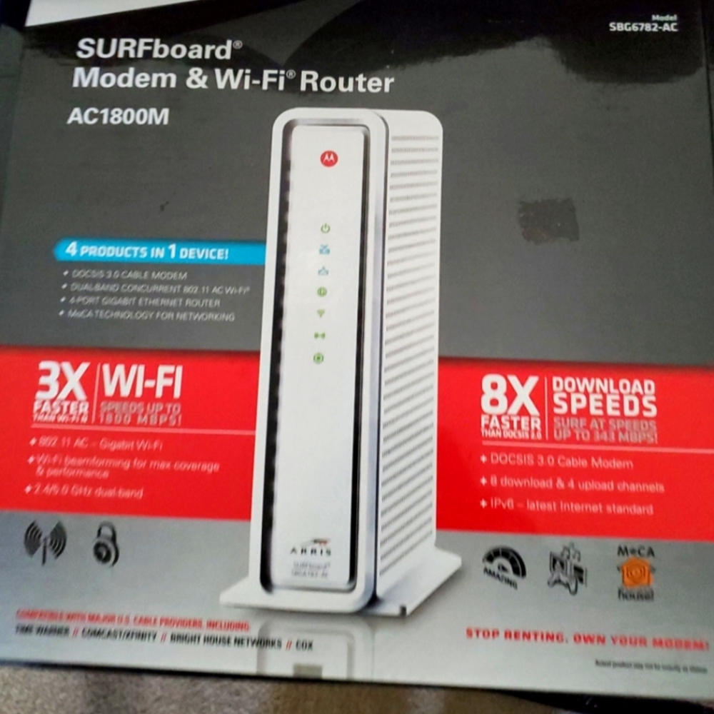 Arris AC 1800M duo modem router